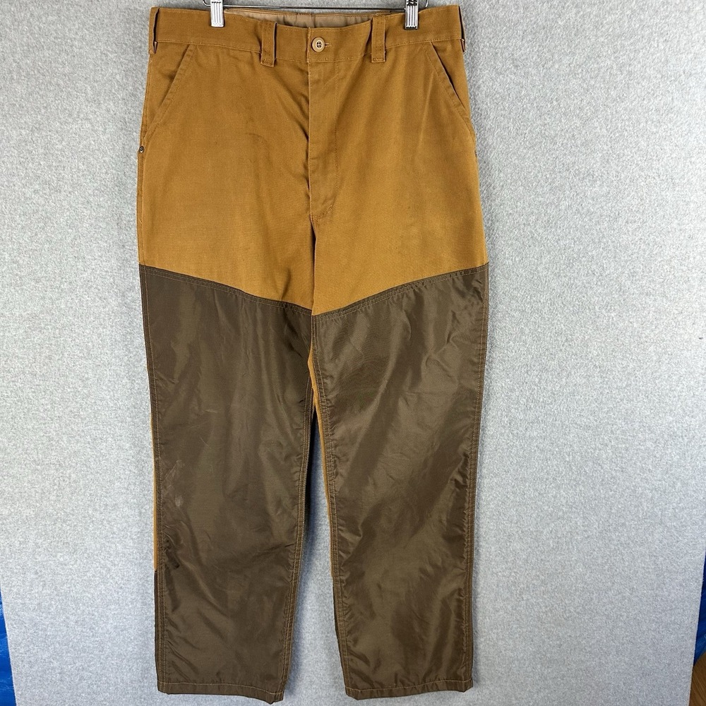 EUC Vtg 70s Saftback "BEST" Hunting‎ Pant Jim Catfish Hunter Endorsed 36x31